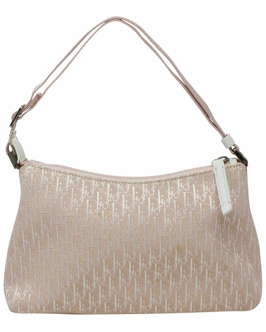 Christian Dior Dior Pink Diorissimo Canvas By John Galliano Shoulder Bag (Authentic Pre-Owned) Women Shoulder Bags