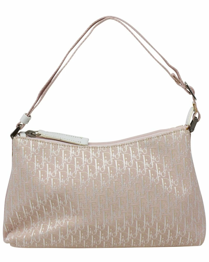 Christian Dior Dior Pink Diorissimo Canvas By John Galliano Shoulder Bag (Authentic Pre-Owned) Women Shoulder Bags - Image 3