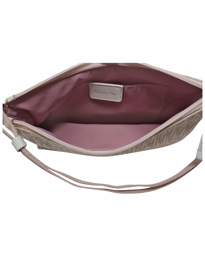 Christian Dior Dior Pink Diorissimo Canvas By John Galliano Shoulder Bag (Authentic Pre-Owned) Women Shoulder Bags - Image 4
