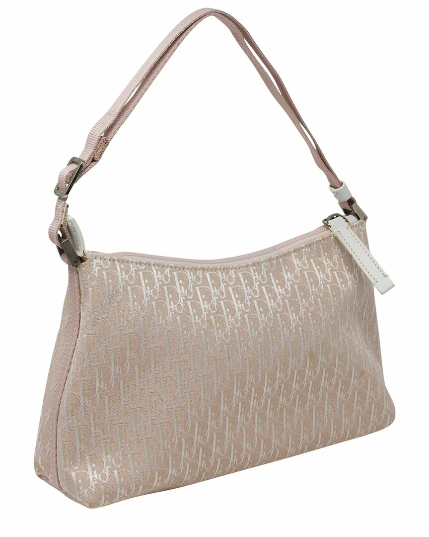 Christian Dior Dior Pink Diorissimo Canvas By John Galliano Shoulder Bag (Authentic Pre-Owned) Women Shoulder Bags - Image 5