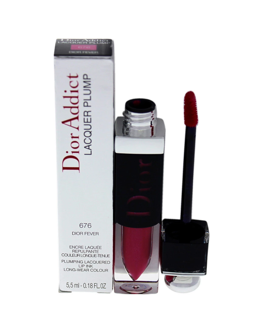 Christian Dior 0.18oz #676 Dior Fever Dior Addict Lacquer Plump Women Lip & Cheek Makeup