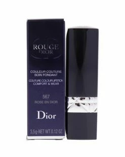 Christian Dior 0.12oz #567 Rose En Dior Rouge Dior Couture Colour Comfort Women Lip & Cheek Makeup