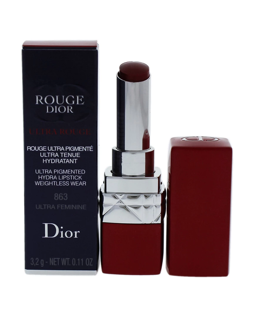 Christian Dior 0.11oz #863 Ultra Feminine Rouge Dior Ultra Rouge Lipstick Women Lip & Cheek Makeup