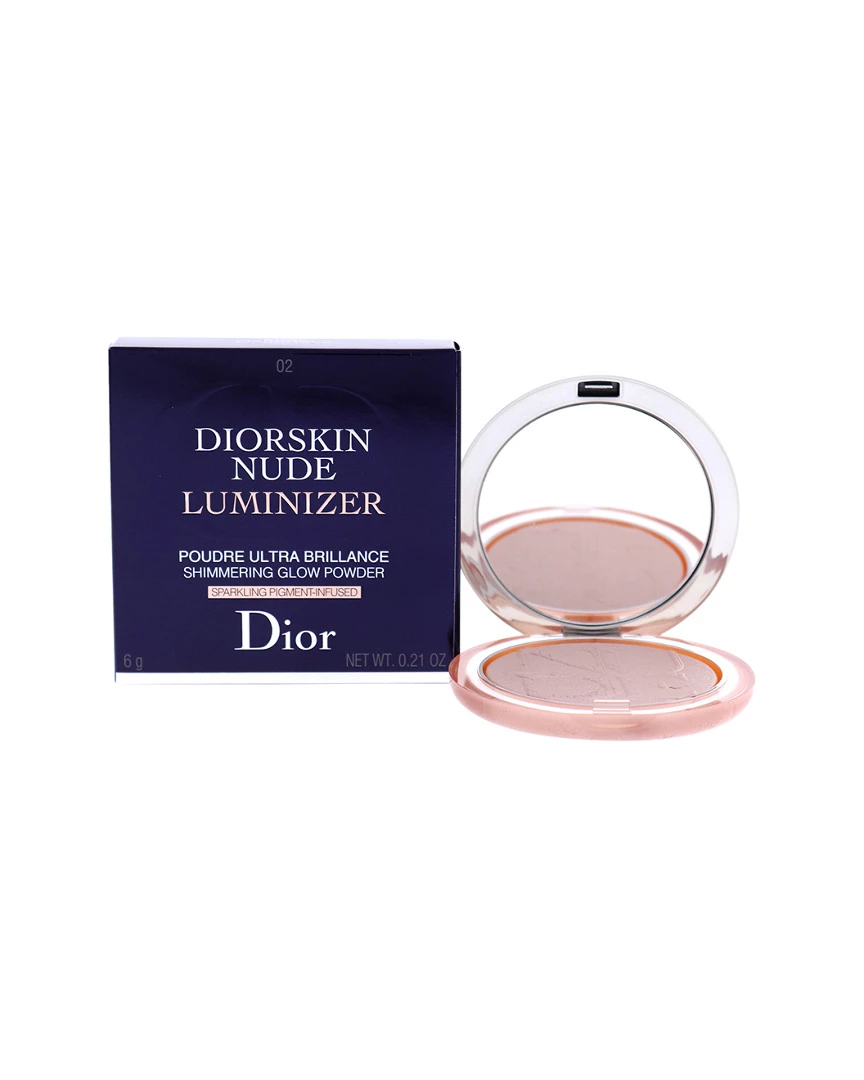 Christian Dior Women's 0.21oz #02 Pink Glow Diorskin Nude Luminizer Powder Face & Eye Makeup