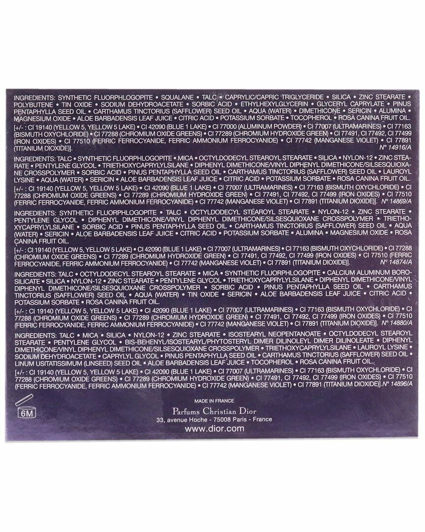 Christian Dior Dior 0.24oz 5 Colour Couture Eyeshadow Palette - 649 Nude Dress Women Face & Eye Makeup - Image 4