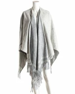 Christian Dior Dior 2022 Zodiac Cashmere Poncho (Authentic Pre-Owned) Women Scarves & Wraps