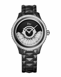 Christian Dior Dior Women's Black Eight Diamond Watch Watches